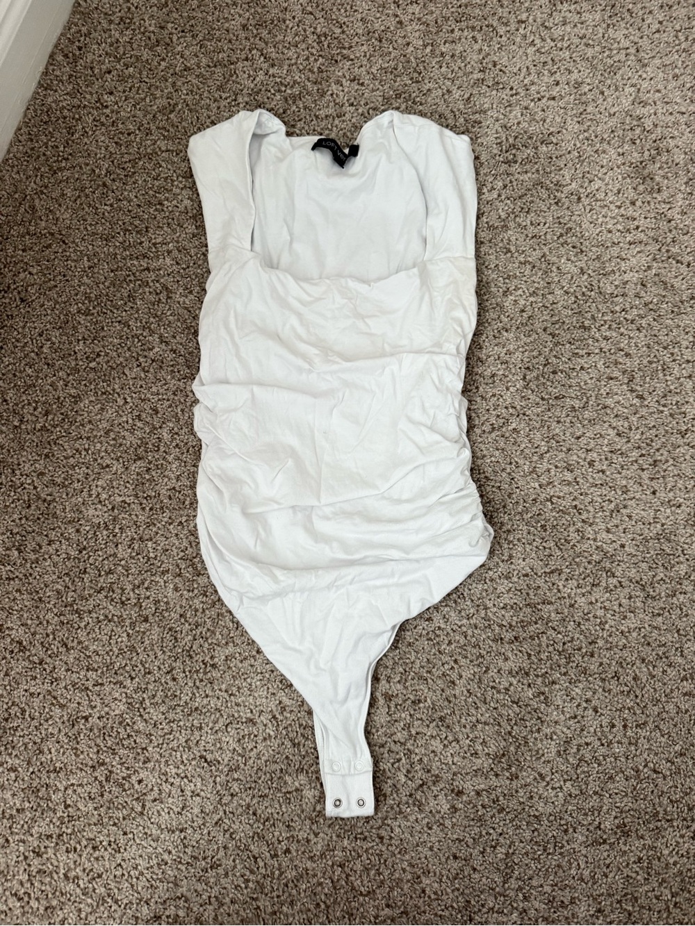 LOFT white strapless bodysuit